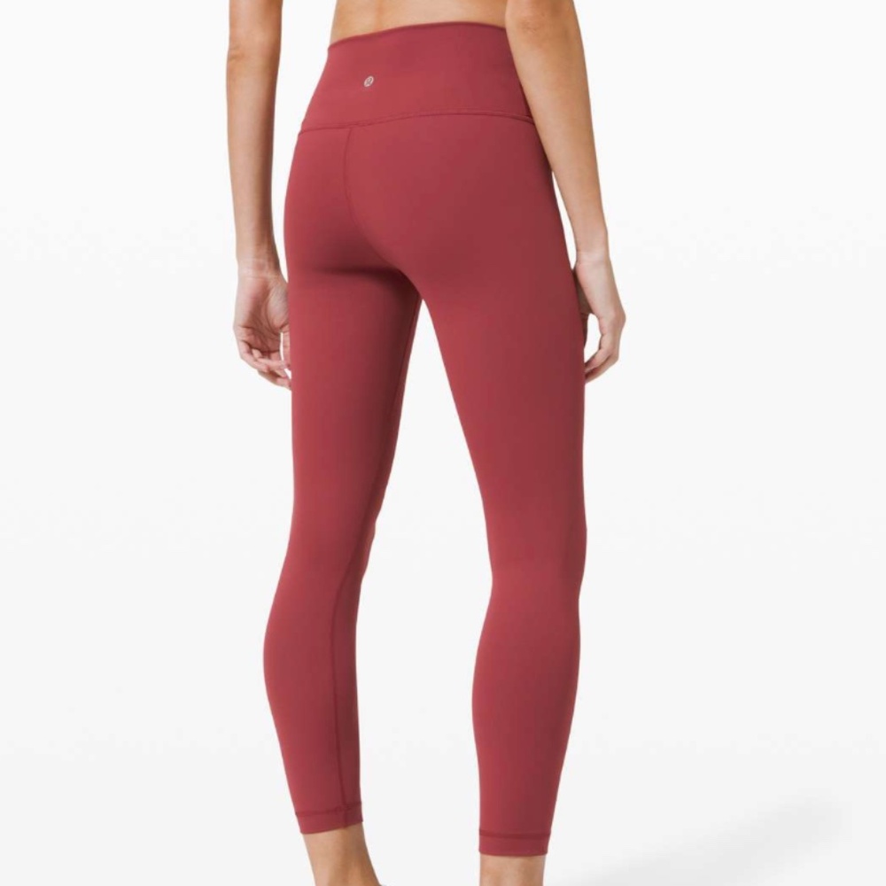 🍋 Lululemon Wunder Under High-Rise Tight 25" *Full-On Luxtreme Chianti 4